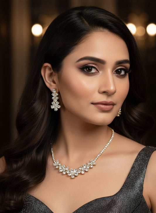 GOLDEN DIAMOND DEVIN NECKLACE SET