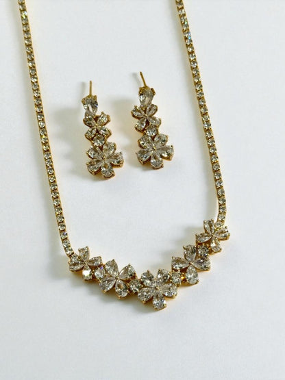 GOLDEN DIAMOND DEVIN NECKLACE SET