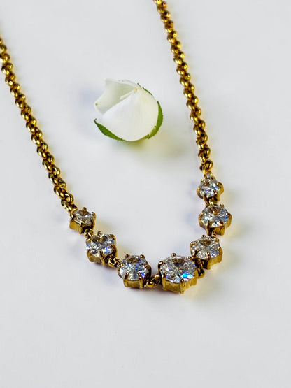 GOLDEN DIAMOND DORREII NECKLACE