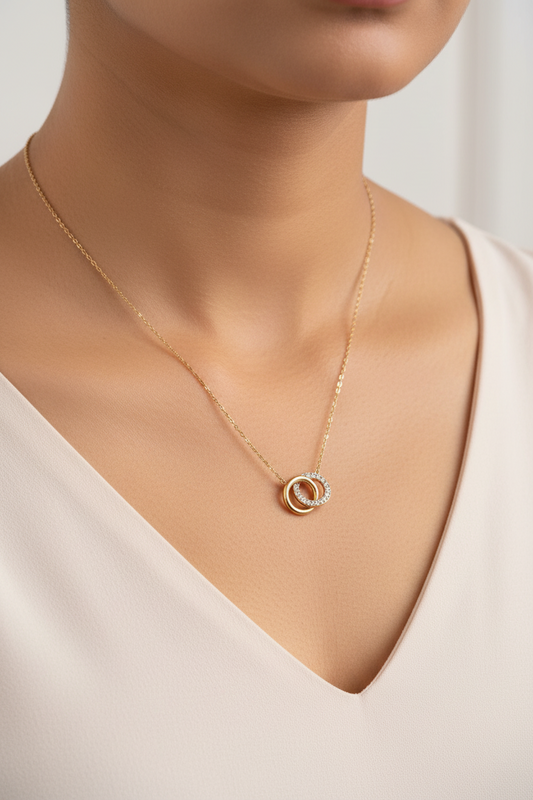 GOLDEN DIAMOND ELEANOR NECKLACE