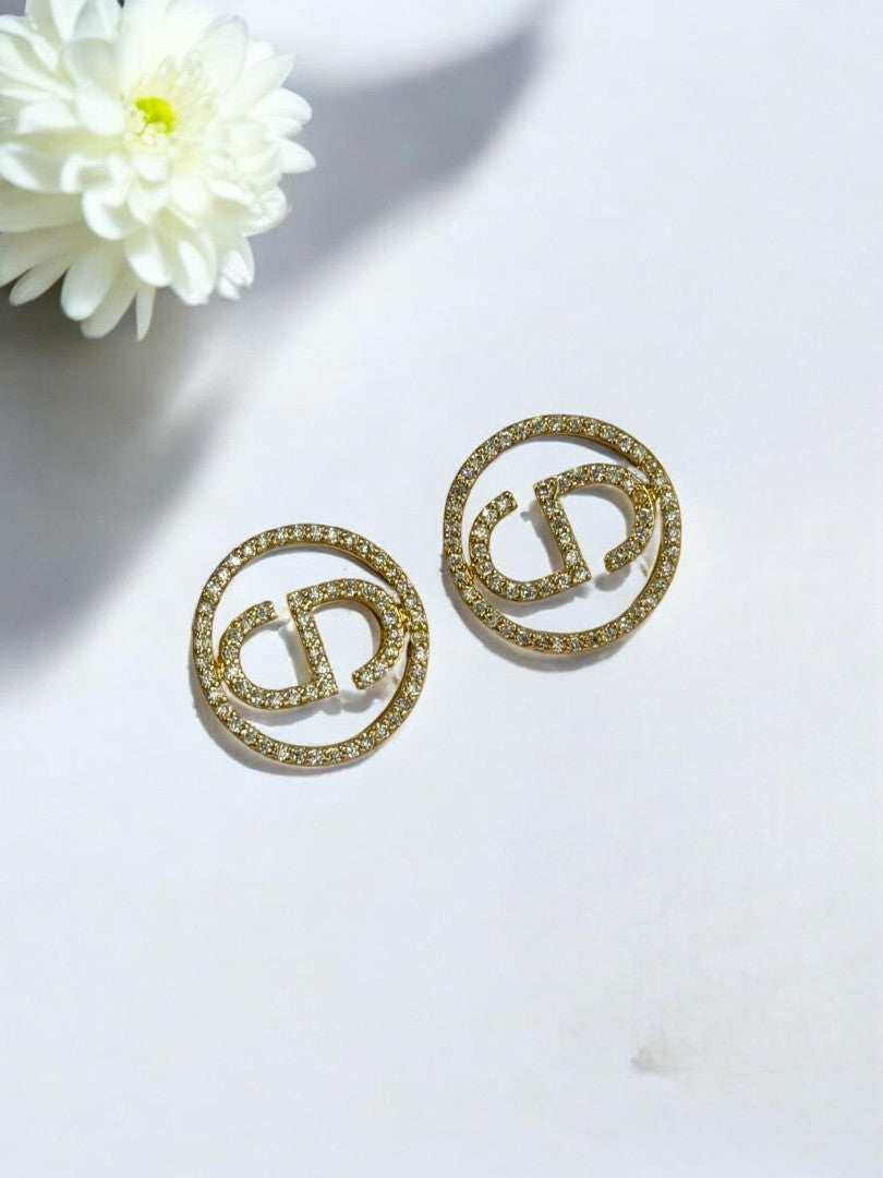 GOLDEN DIAMOND ELIAM EARRINGS