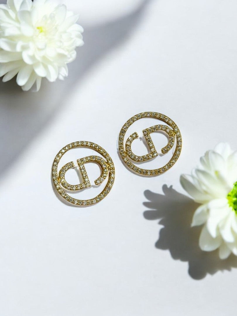 GOLDEN DIAMOND ELIAM EARRINGS