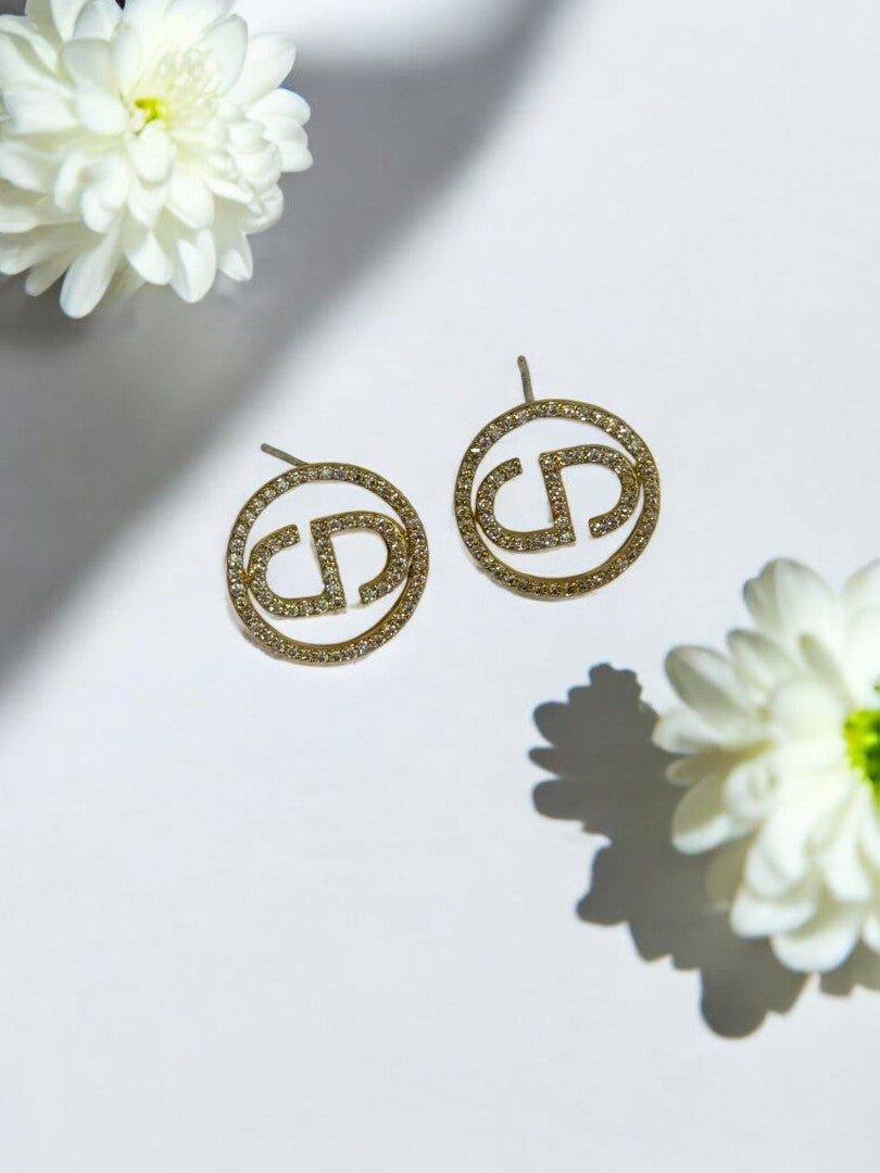 GOLDEN DIAMOND ELIAM EARRINGS