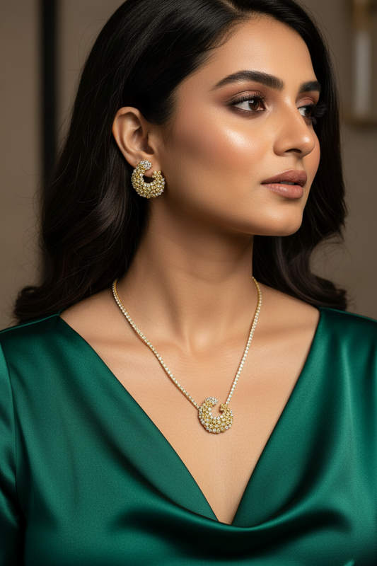 GOLDEN DIAMOND ERIK NECKLACE SET