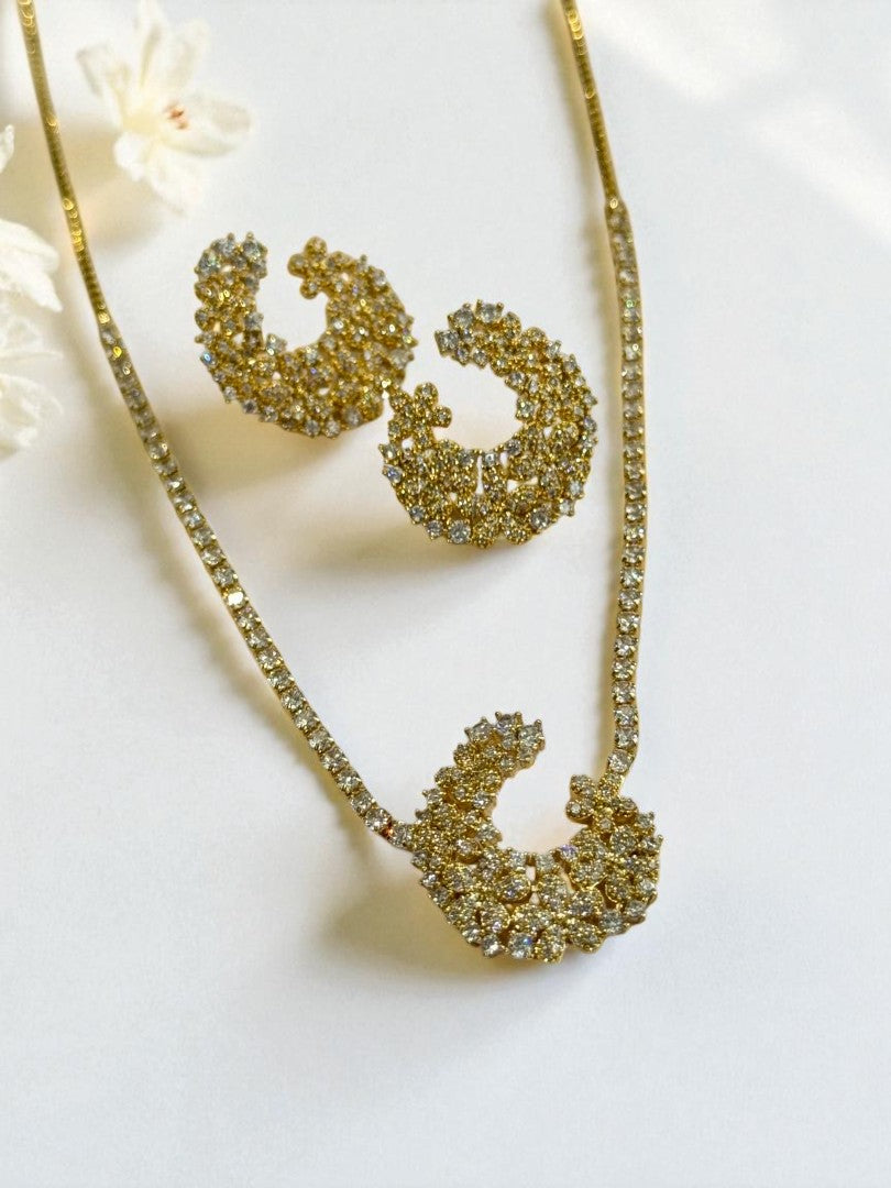 GOLDEN DIAMOND ERIK NECKLACE SET