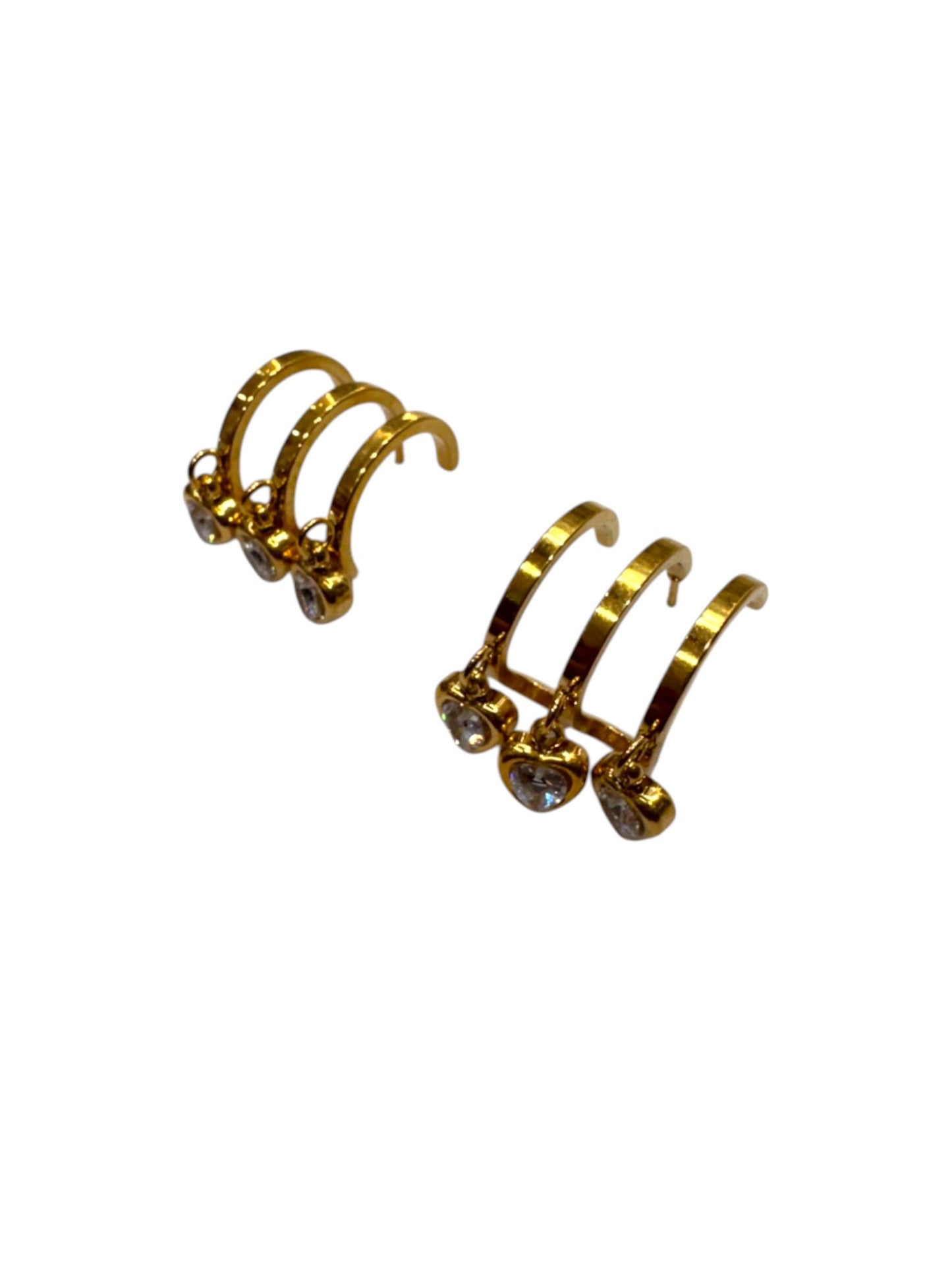 GOLDEN DIAMOND FRANK EARRINGS