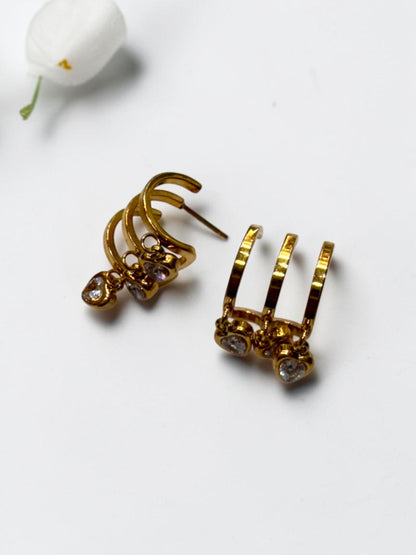 GOLDEN DIAMOND FRANK EARRINGS