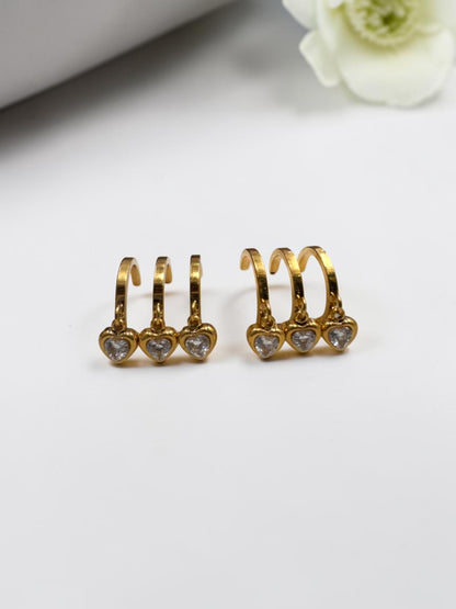 GOLDEN DIAMOND FRANK EARRINGS