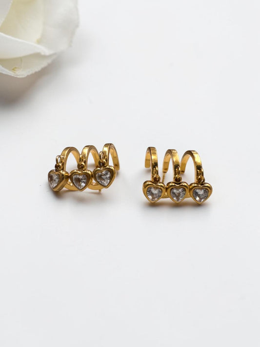 GOLDEN DIAMOND FRANK EARRINGS