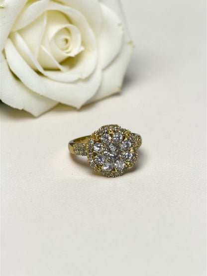 GOLDEN DIAMOND GRACE RING