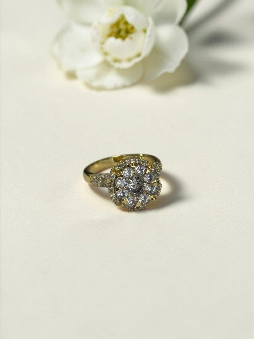 GOLDEN DIAMOND GRACE RING