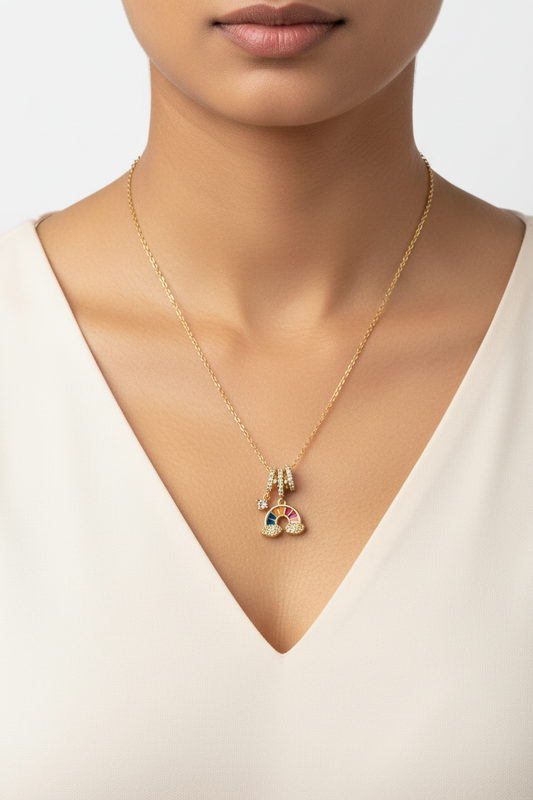 GOLDEN DIAMOND HAILEY NECKLACE