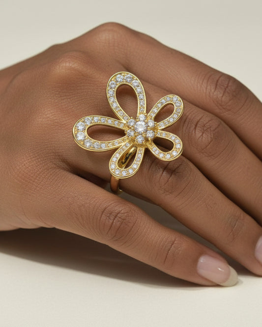 GOLDEN DIAMOND HANNAH RING