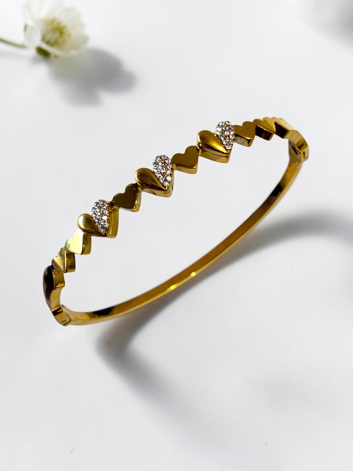 GOLDEN DIAMOND HEART JULIACCA BRACELET