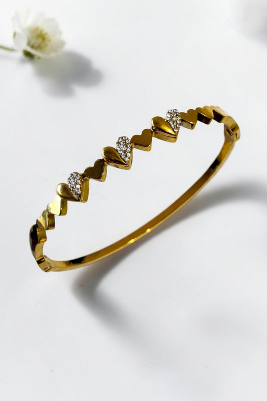 GOLDEN DIAMOND HEART JULIACCA BRACELET