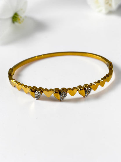 GOLDEN DIAMOND HEART JULIACCA BRACELET