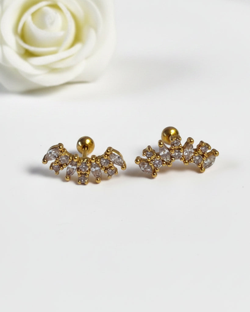GOLDEN DIAMOND HEMIE EARRINGS
