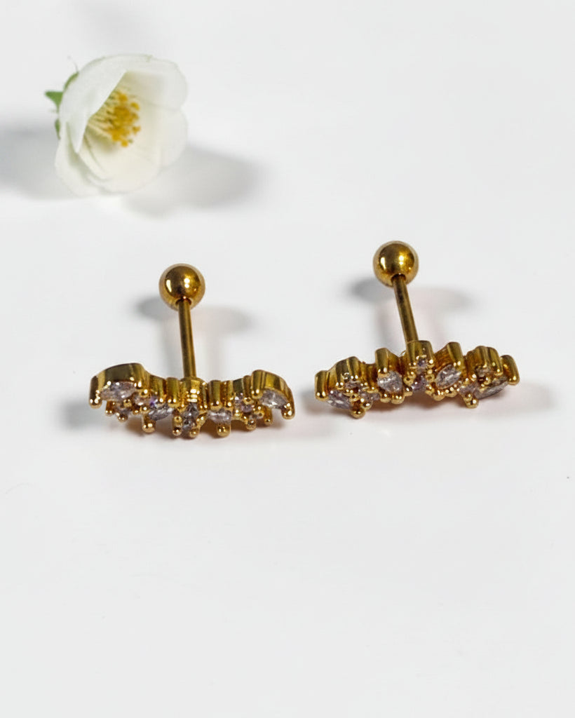GOLDEN DIAMOND HEMIE EARRINGS
