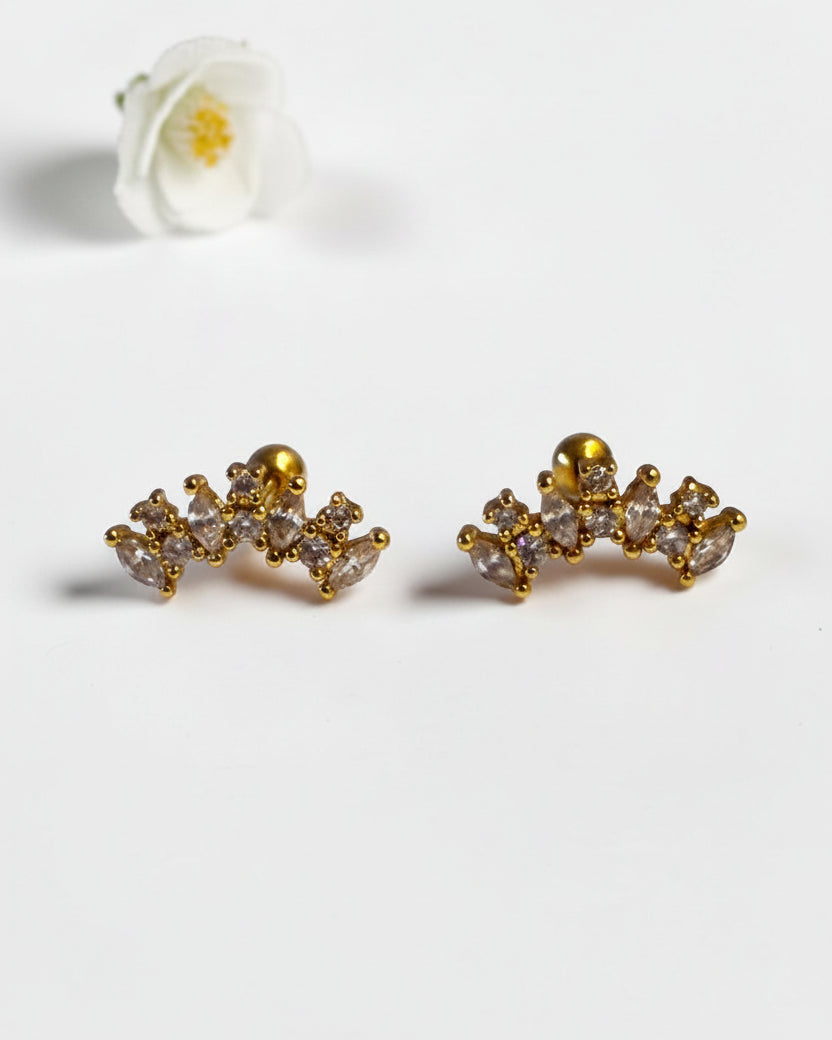 GOLDEN DIAMOND HEMIE EARRINGS