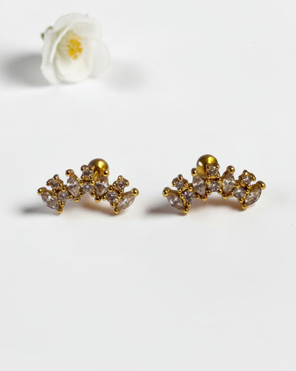 GOLDEN DIAMOND HEMIE EARRINGS