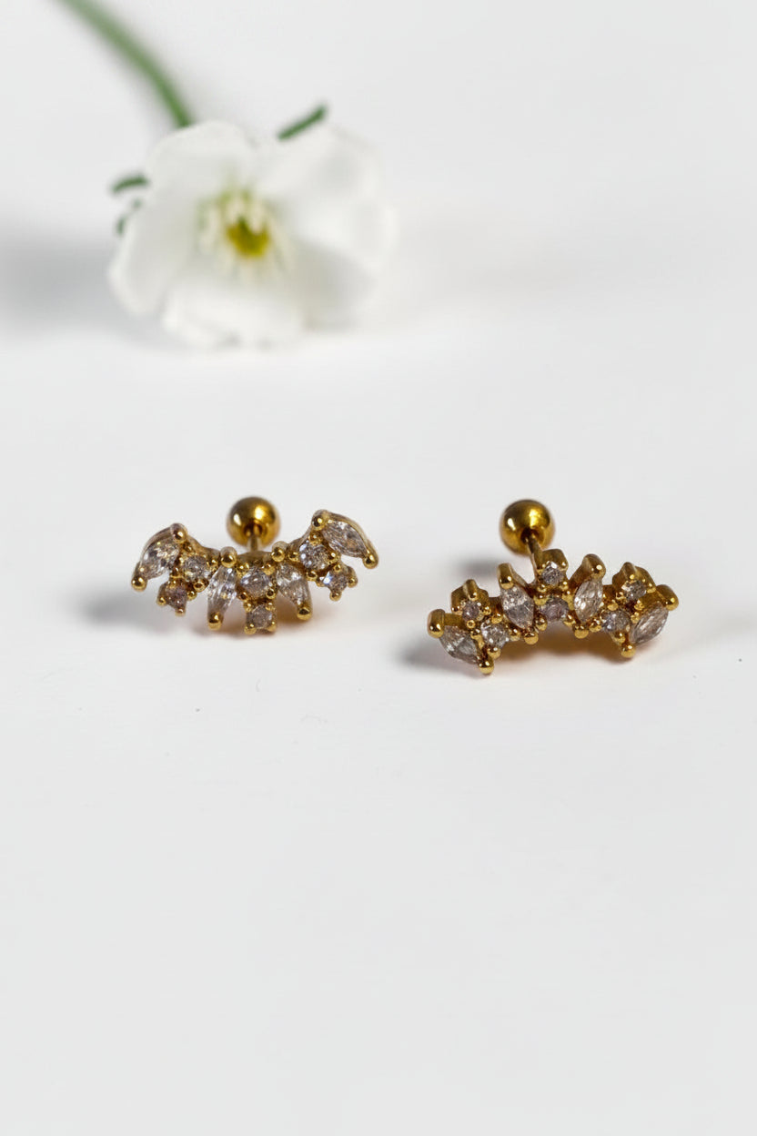 GOLDEN DIAMOND HEMIE EARRINGS