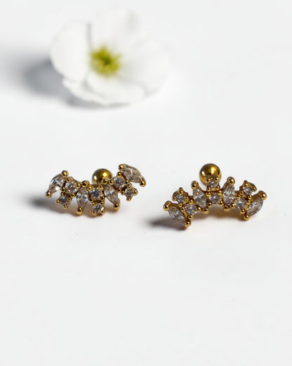 GOLDEN DIAMOND HEMIE EARRINGS
