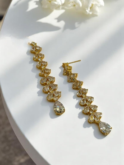 GOLDEN DIAMOND HIYANSHI EARRINGS
