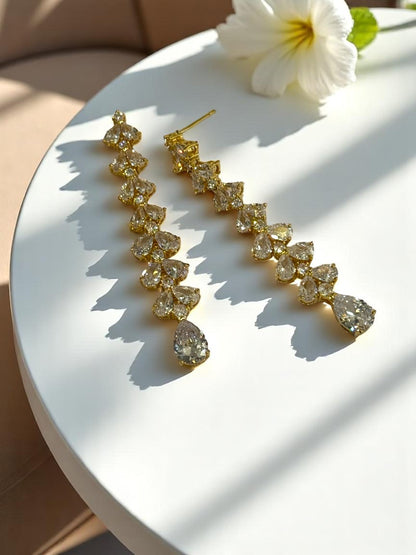 GOLDEN DIAMOND HIYANSHI EARRINGS