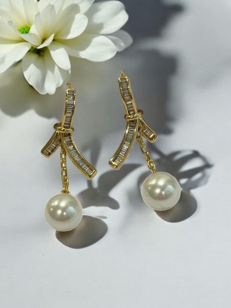 GOLDEN DIAMOND IDRIS EARRINGS