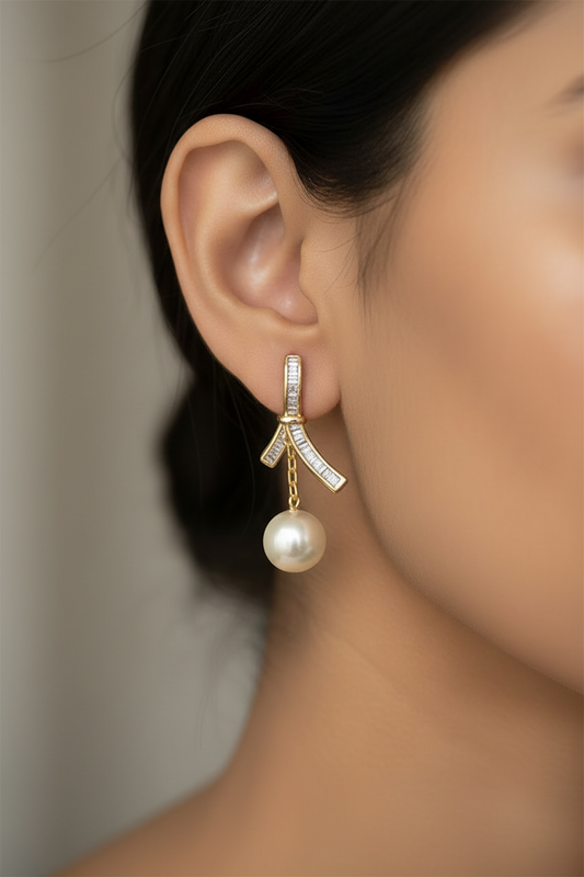 GOLDEN DIAMOND IDRIS EARRINGS