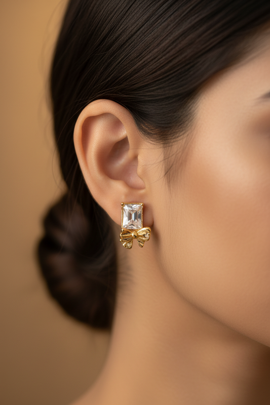 GOLDEN DIAMOND JAMESON EARRINGS