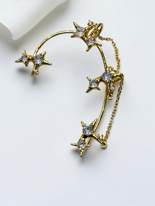 GOLDEN DIAMOND JARVIS EAR CUFF
