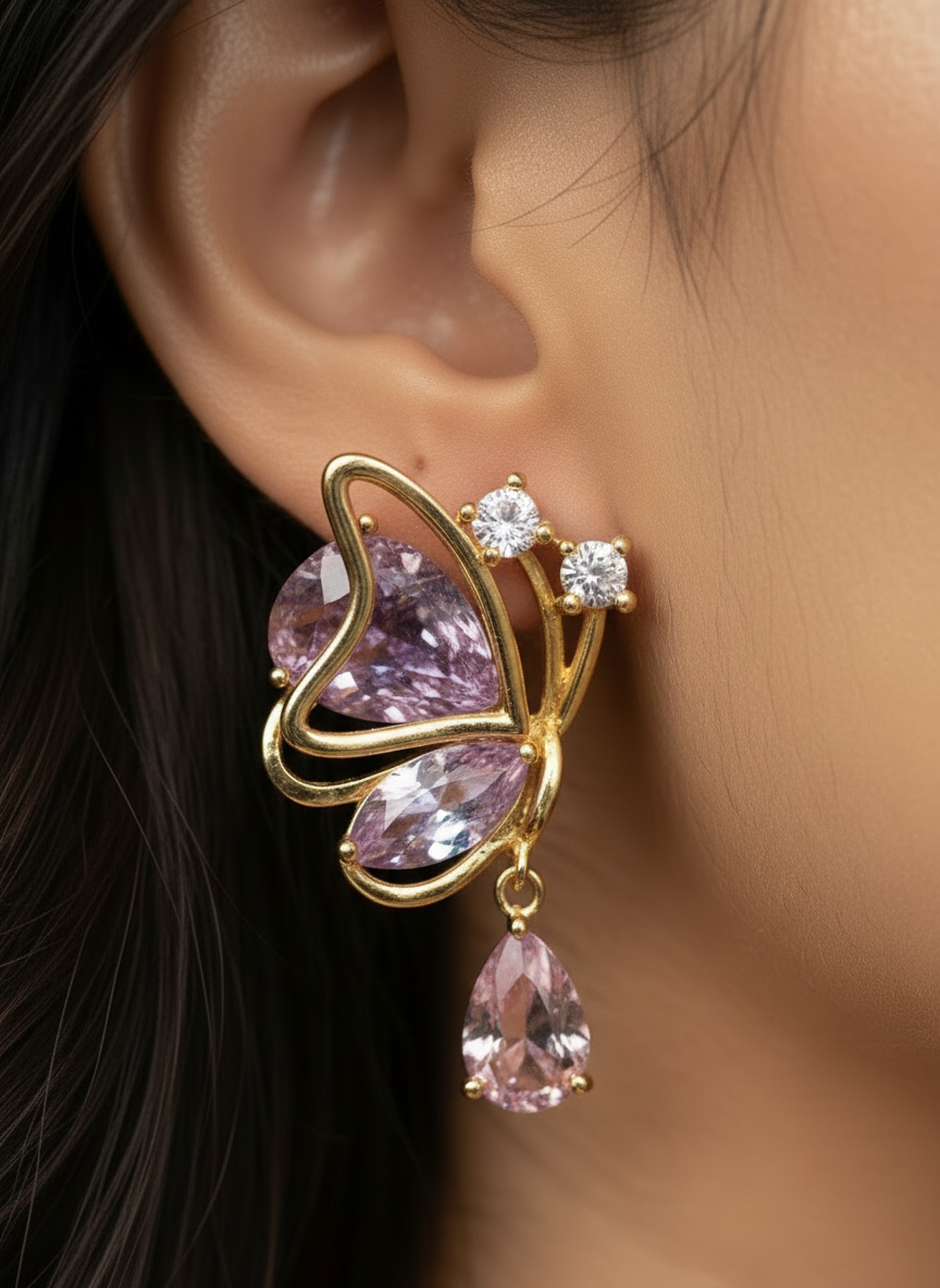 GOLDEN DIAMOND JAX EARRINGS