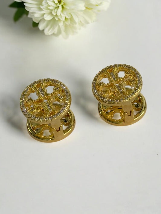 GOLDEN DIAMOND JEFFERY EARRINGS