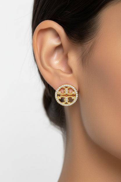 GOLDEN DIAMOND JEFFERY EARRINGS