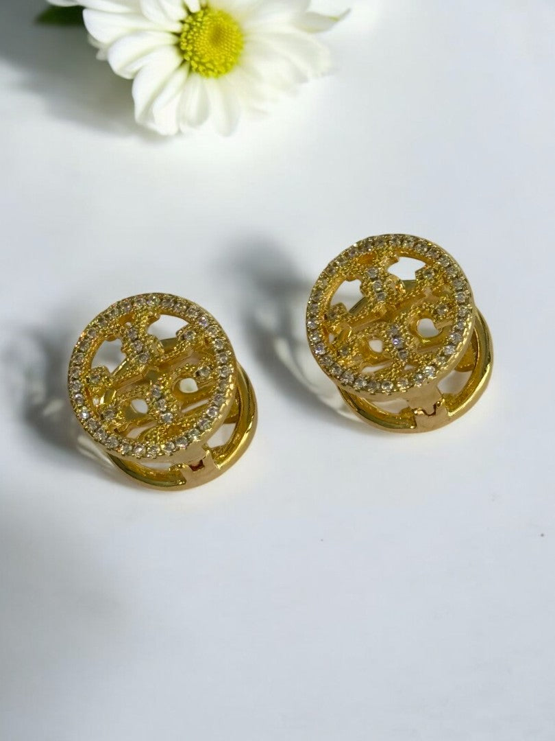 GOLDEN DIAMOND JEFFERY EARRINGS