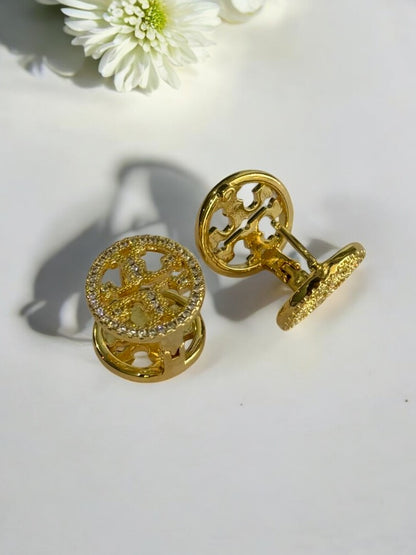 GOLDEN DIAMOND JEFFERY EARRINGS