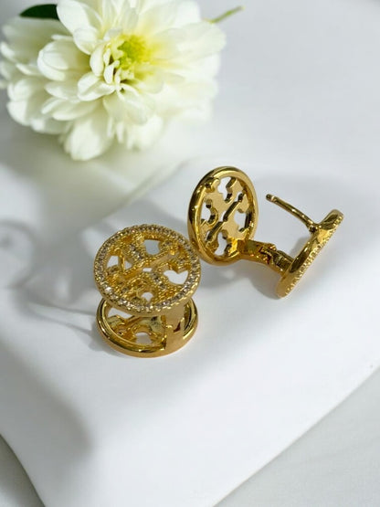 GOLDEN DIAMOND JEFFERY EARRINGS