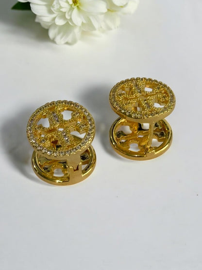 GOLDEN DIAMOND JEFFERY EARRINGS