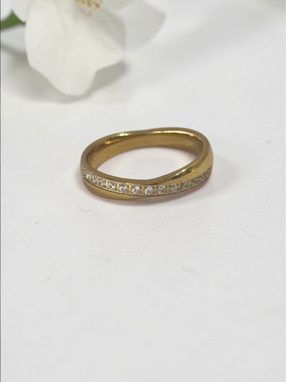GOLDEN DIAMOND JUSTINE RING