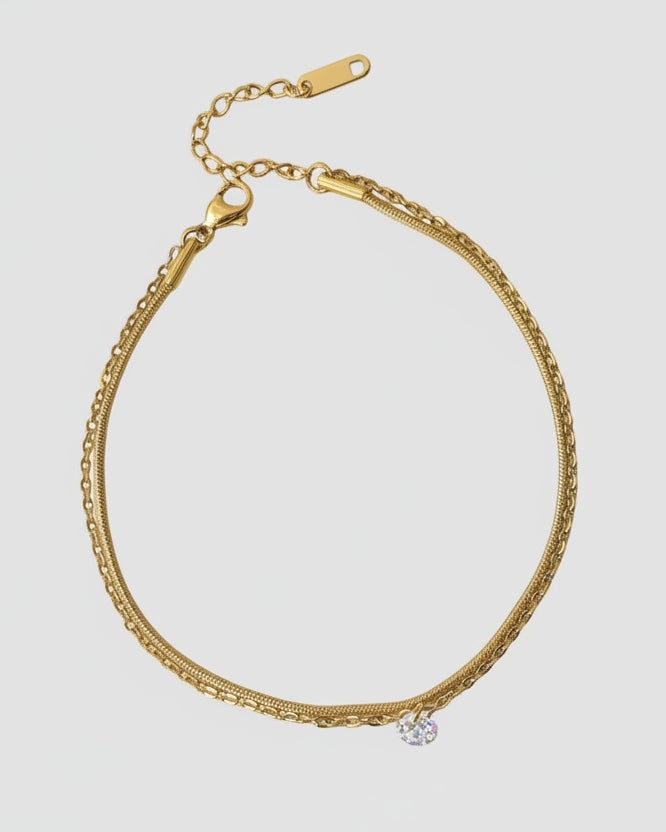 GOLDEN DIAMOND KELLIE ANKLET