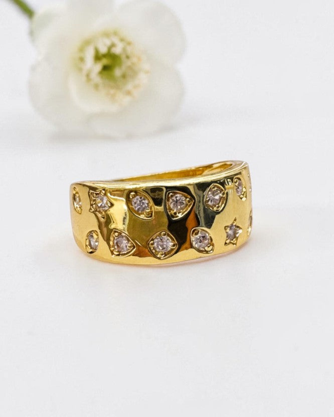 GOLDEN DIAMOND KINSEY RING