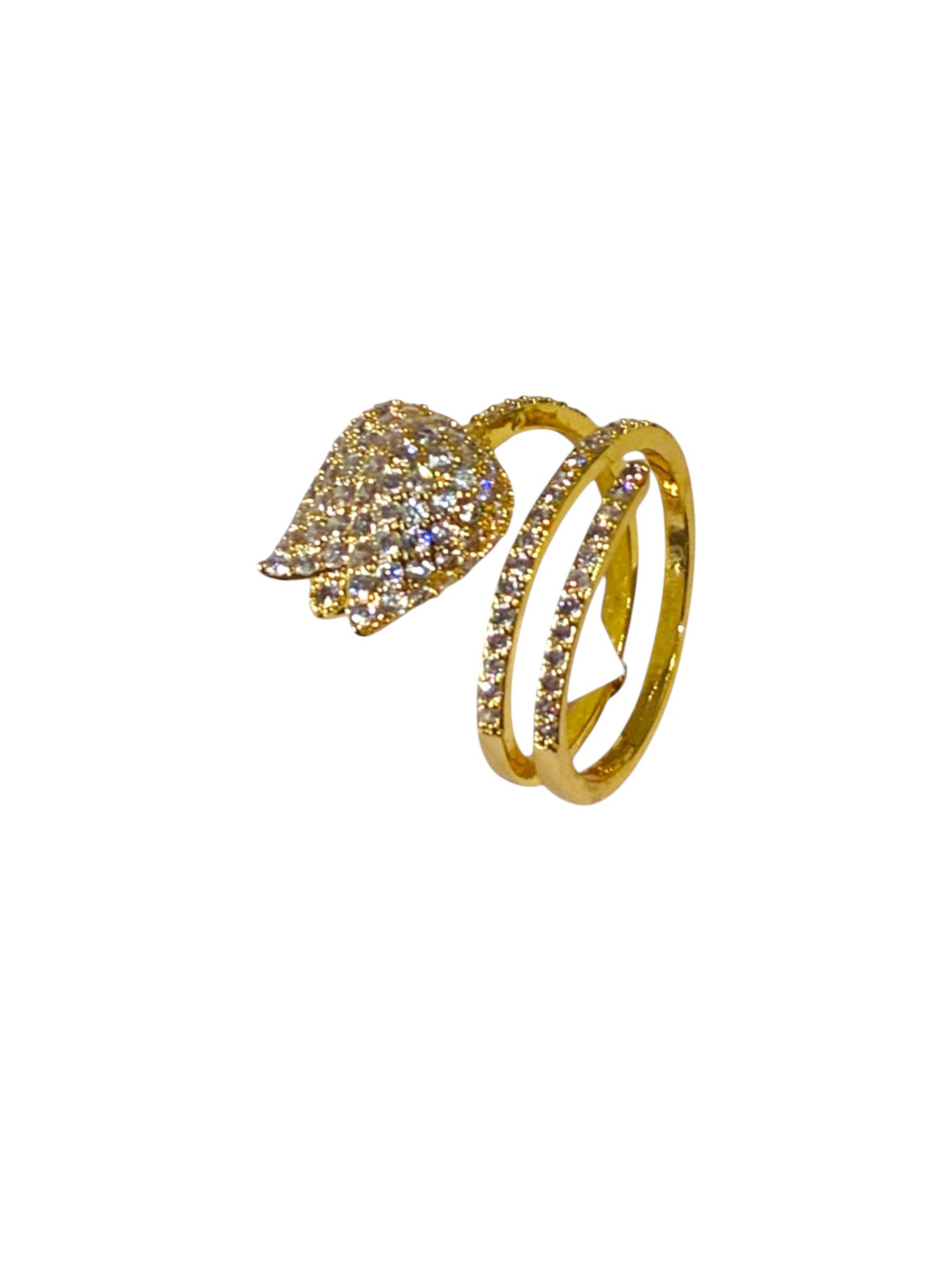 GOLDEN DIAMOND KRINA RING