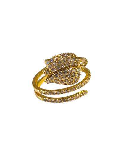 GOLDEN DIAMOND KRINA RING