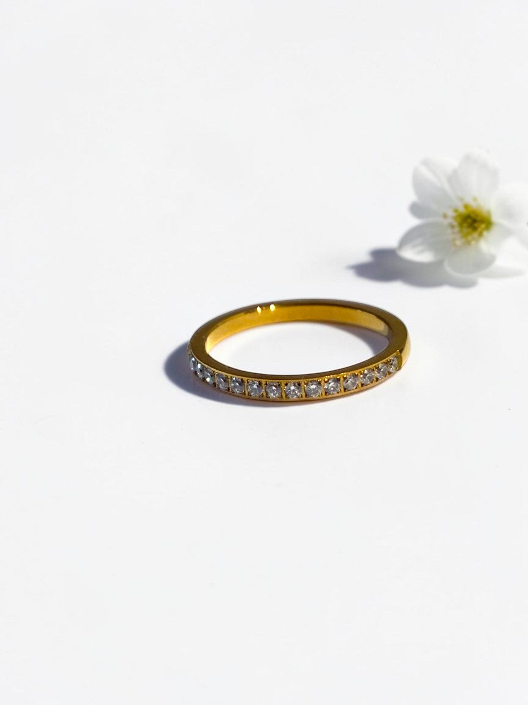 GOLDEN DIAMOND LINE CAVAN RING