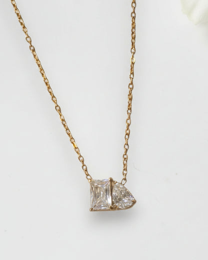 GOLDEN DIAMOND LUCIA NECKLACE