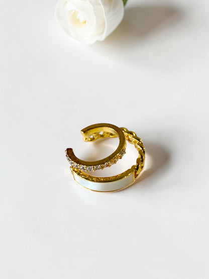 GOLDEN DIAMOND MAISIE EAR CUFF