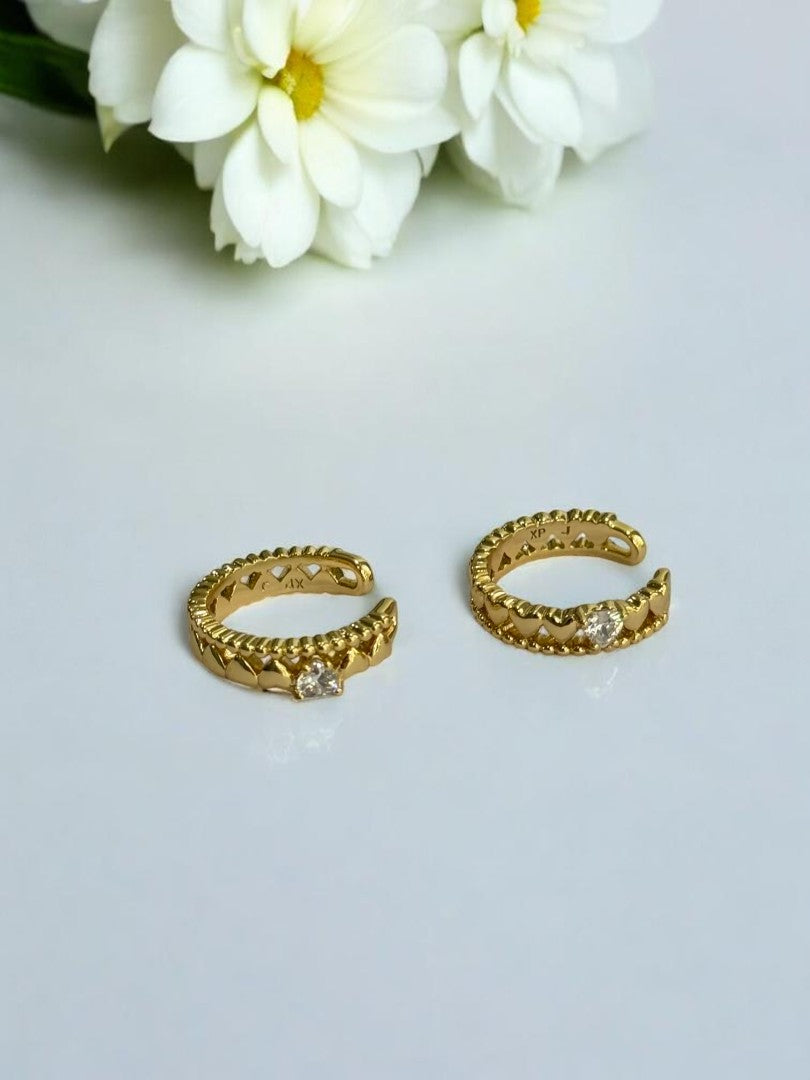 GOLDEN DIAMOND MALCOLY EAR CUFF