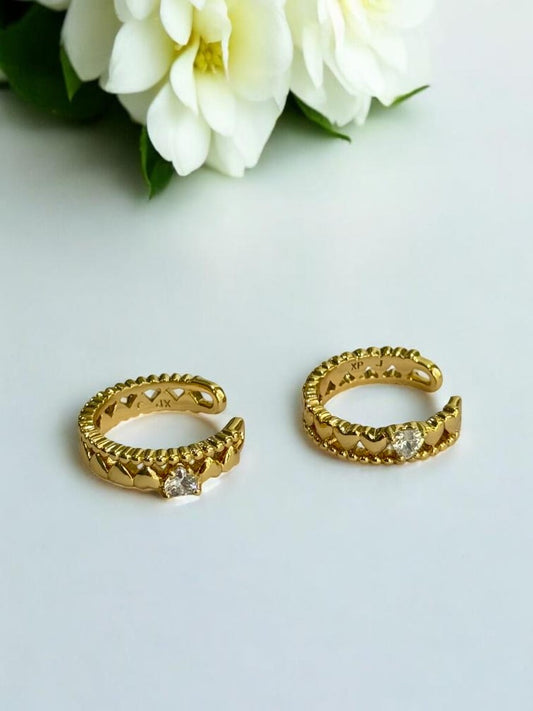 GOLDEN DIAMOND MALCOLY EAR CUFF