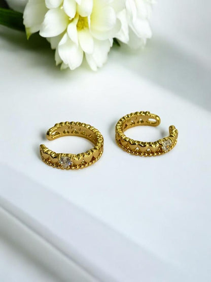 GOLDEN DIAMOND MALCOLY EAR CUFF